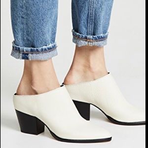 Almost new! Off white Leather Dolce Vita Roya Mule